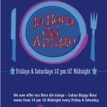 la hora del amigo poster ad copy